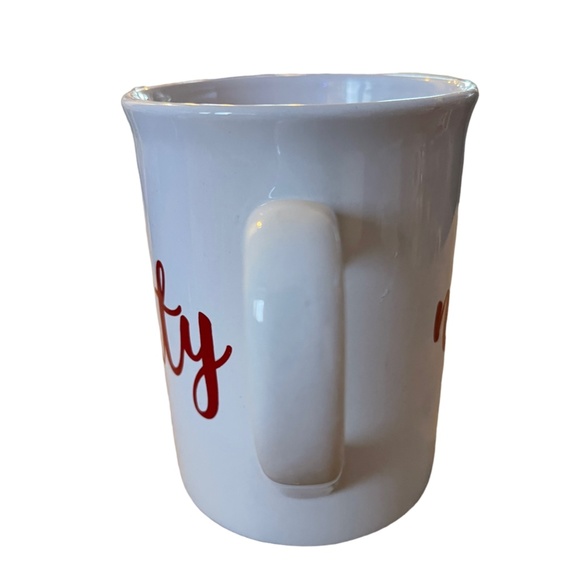 Naughty and/or Nice Red and White Christmas Coffee Mug - Picture 5 of 8